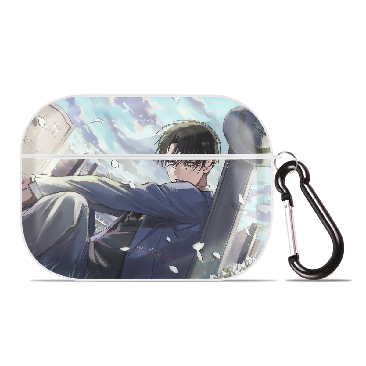 （画像用） 進撃の巨人 Attack on Titan 【AirPods Pro用】ハードシェル保護ケース 耐衝撃・防指紋・カラビナ付き商品仕様