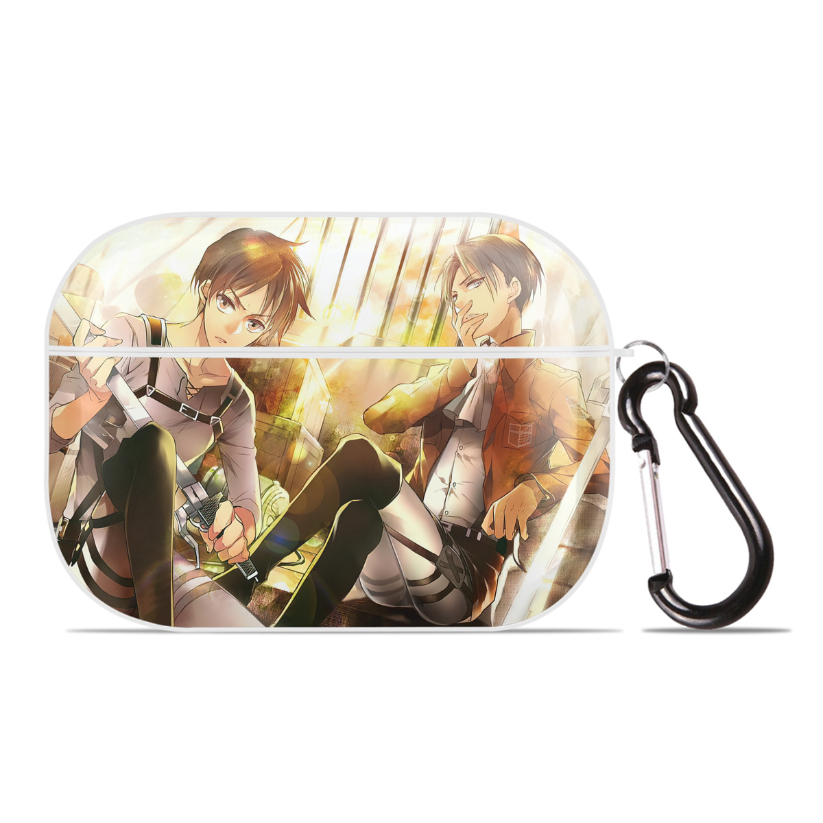 （画像用） 進撃の巨人 Attack on Titan 【AirPods Pro用】ハードシェル保護ケース 耐衝撃・防指紋・カラビナ付き商品仕様
