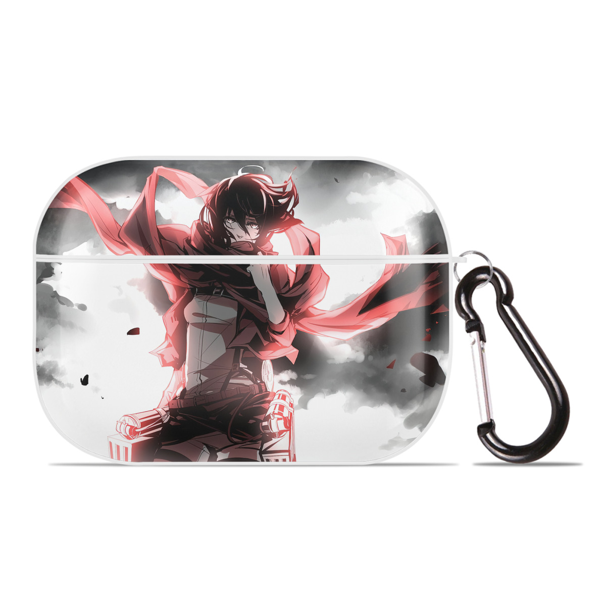 （画像用） 進撃の巨人 Attack on Titan 【AirPods Pro用】ハードシェル保護ケース 耐衝撃・防指紋・カラビナ付き商品仕様
