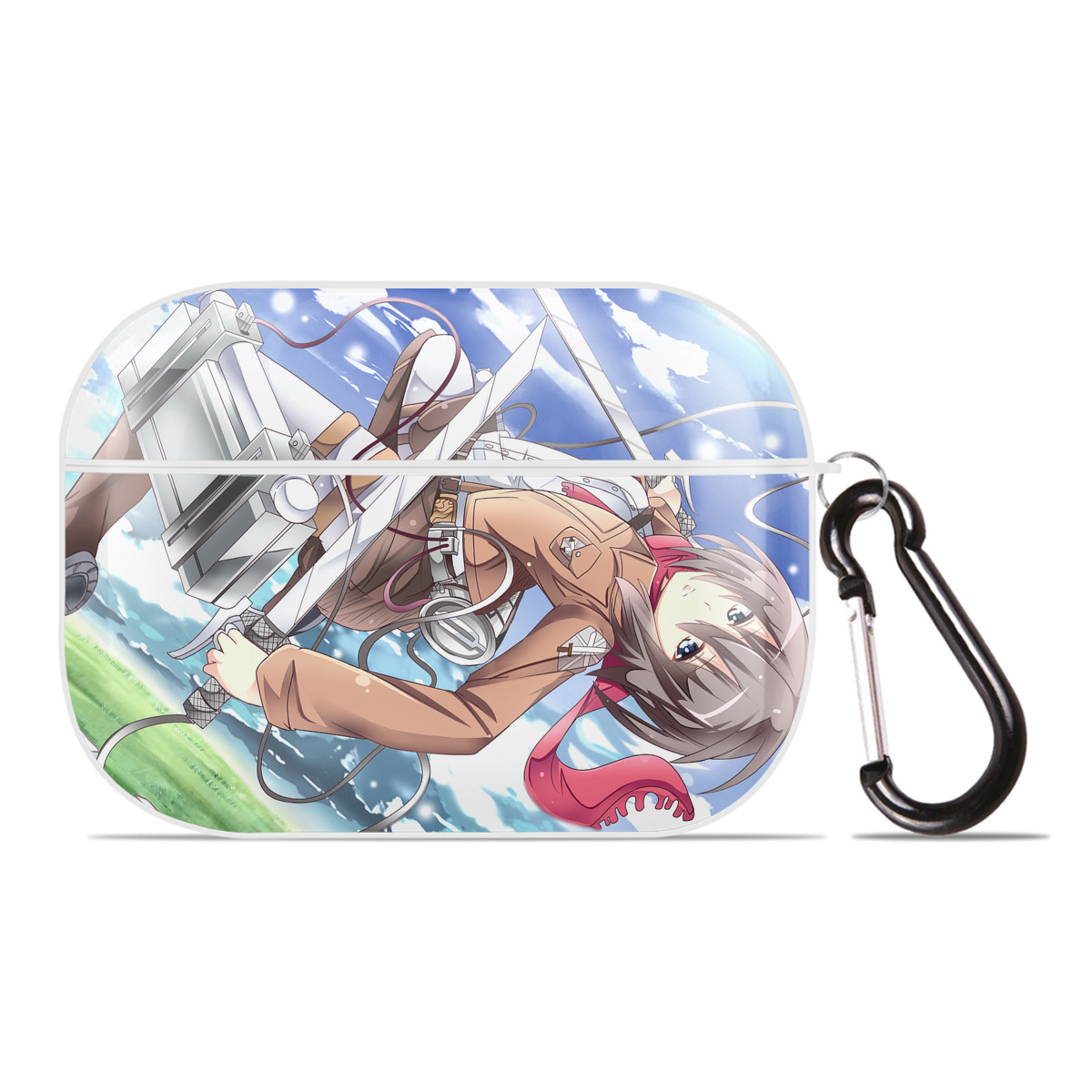 （画像用） 進撃の巨人 Attack on Titan 【AirPods Pro用】ハードシェル保護ケース 耐衝撃・防指紋・カラビナ付き商品仕様