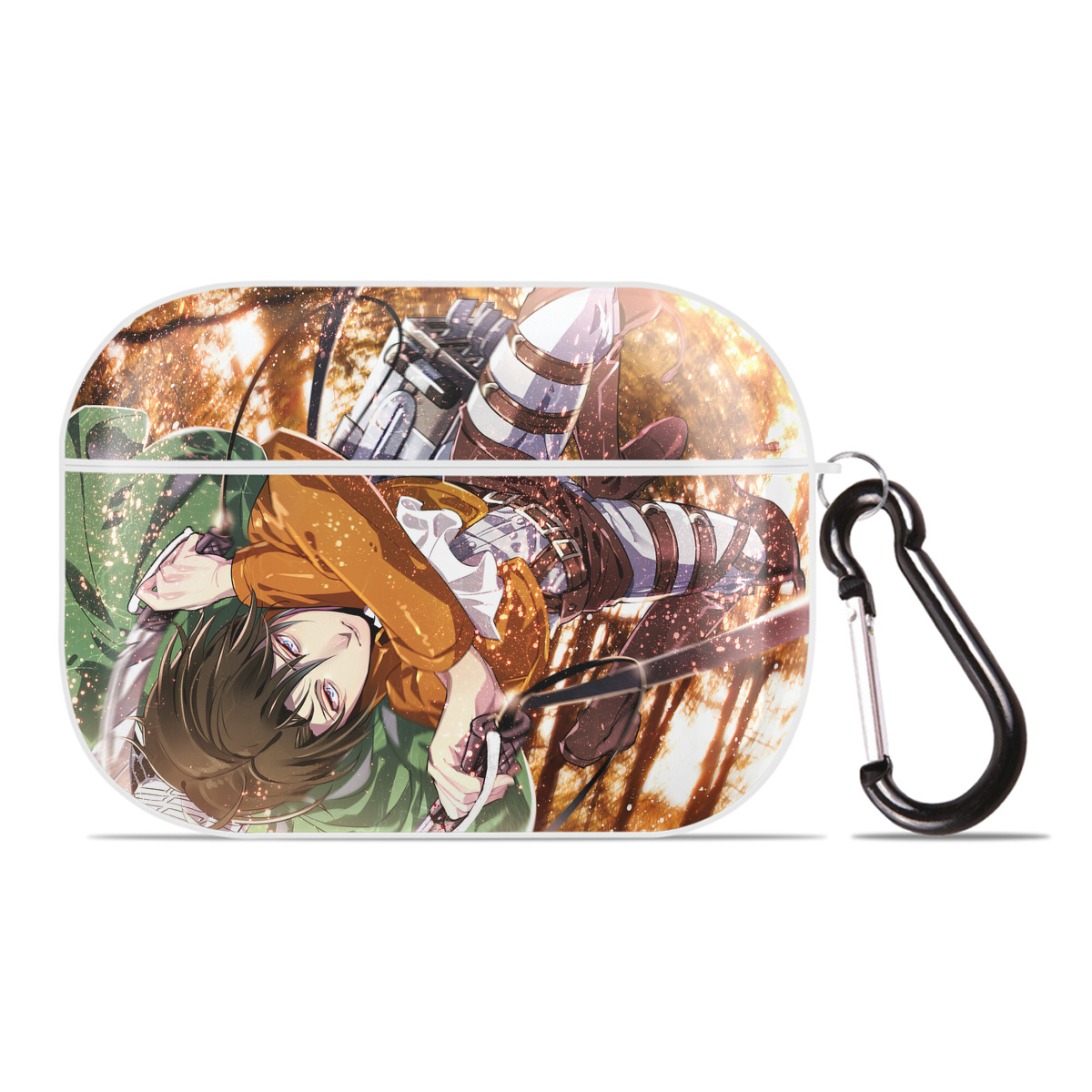 （画像用） 進撃の巨人 Attack on Titan 【AirPods Pro用】ハードシェル保護ケース 耐衝撃・防指紋・カラビナ付き商品仕様