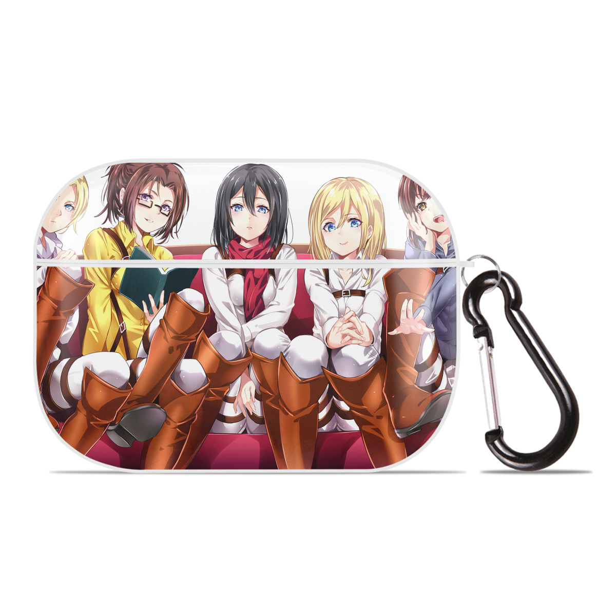 （画像用） 進撃の巨人 Attack on Titan 【AirPods Pro用】ハードシェル保護ケース 耐衝撃・防指紋・カラビナ付き商品仕様