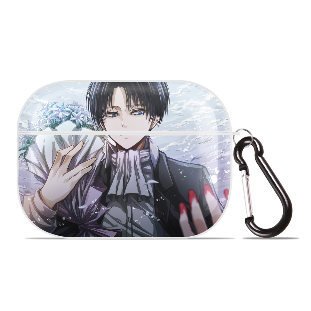 （画像用） 進撃の巨人 Attack on Titan 【AirPods Pro用】ハードシェル保護ケース 耐衝撃・防指紋・カラビナ付き商品仕様