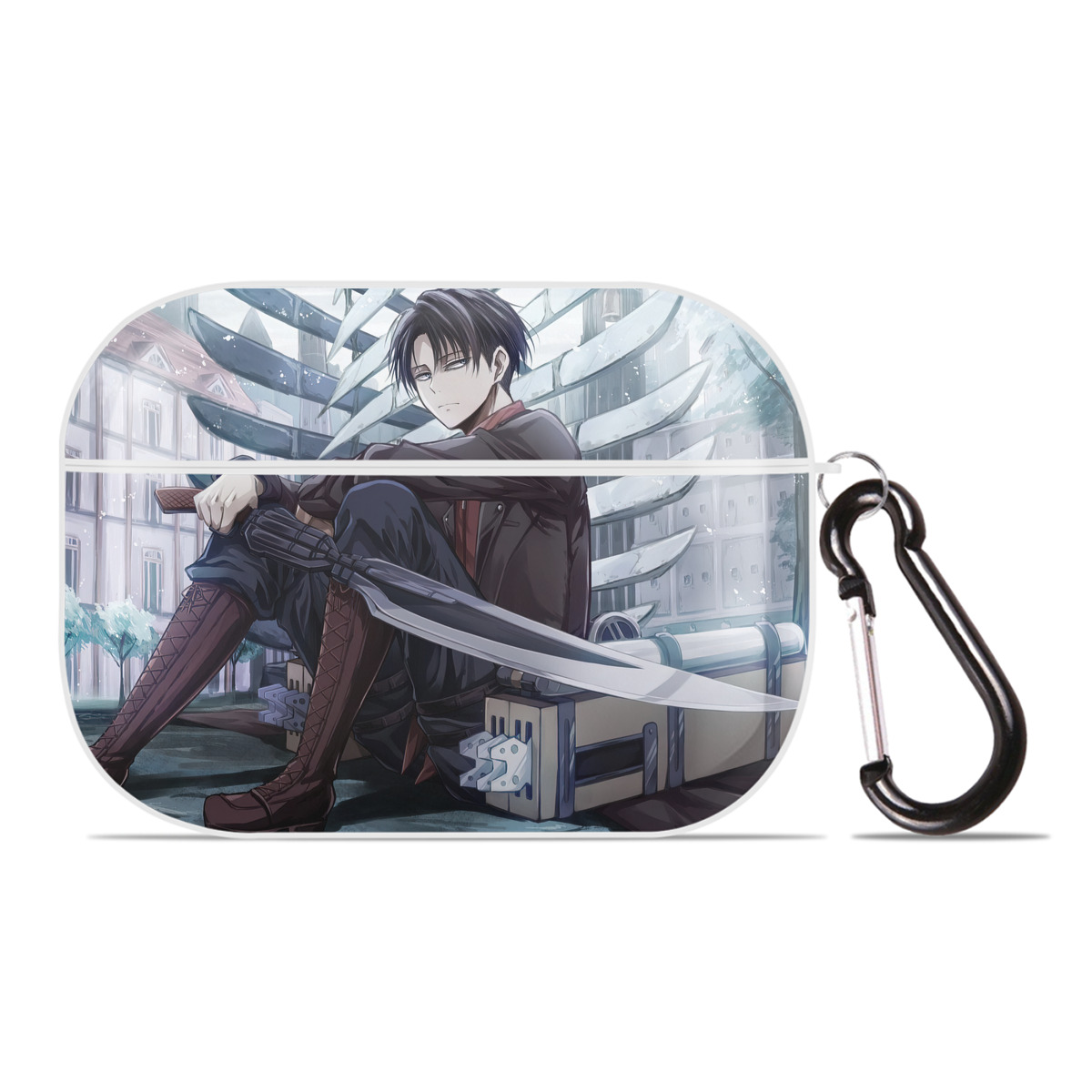 （画像用） 進撃の巨人 Attack on Titan 【AirPods Pro用】ハードシェル保護ケース 耐衝撃・防指紋・カラビナ付き商品仕様