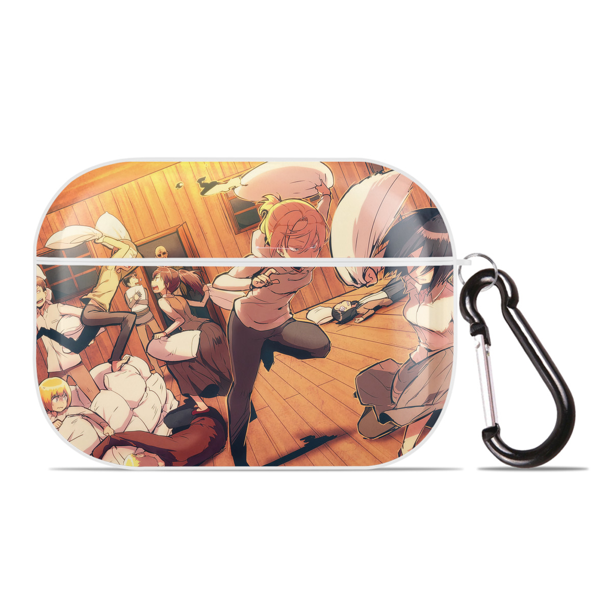 （画像用） 進撃の巨人 Attack on Titan 【AirPods Pro用】ハードシェル保護ケース 耐衝撃・防指紋・カラビナ付き商品仕様