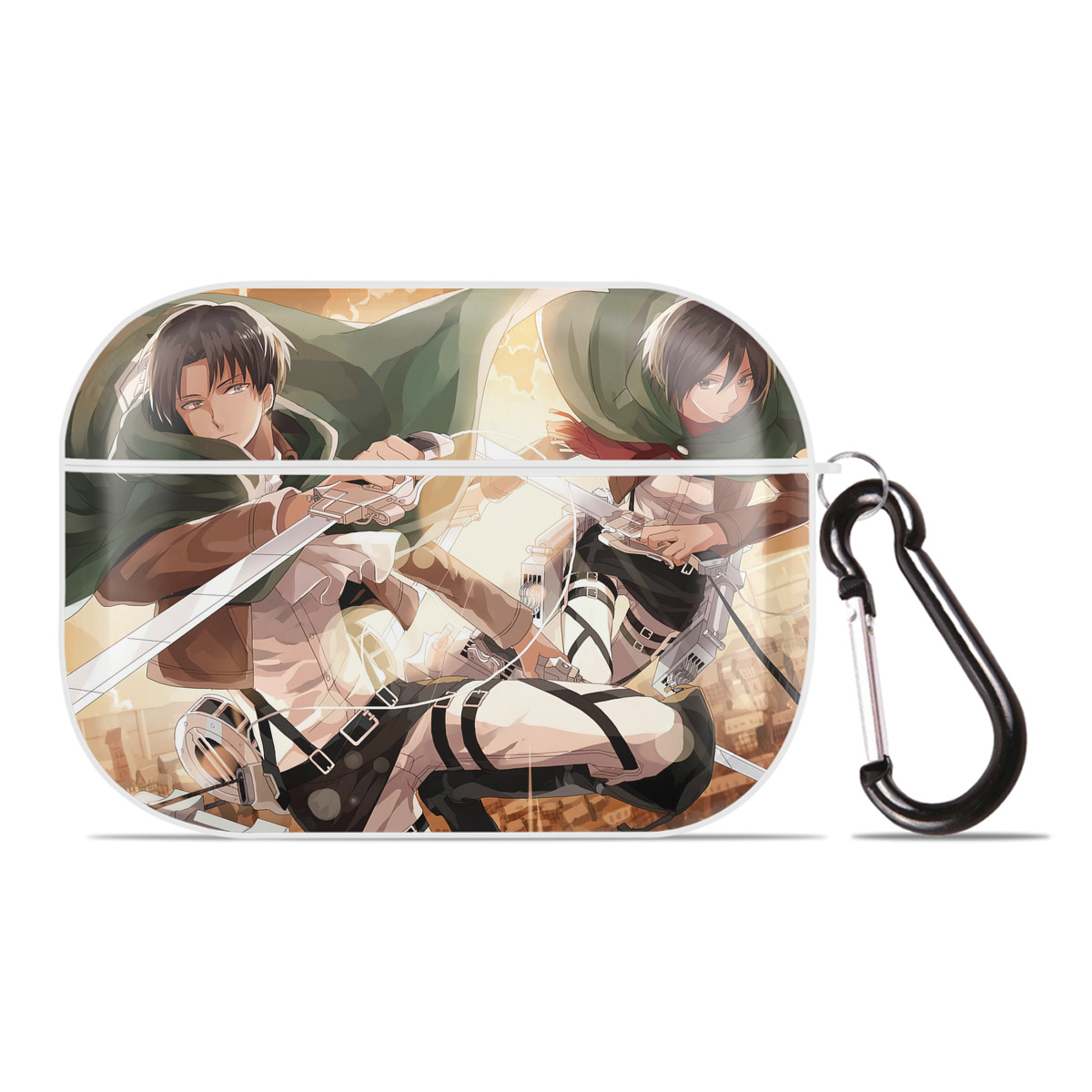 （画像用） 進撃の巨人 Attack on Titan 【AirPods Pro用】ハードシェル保護ケース 耐衝撃・防指紋・カラビナ付き商品仕様