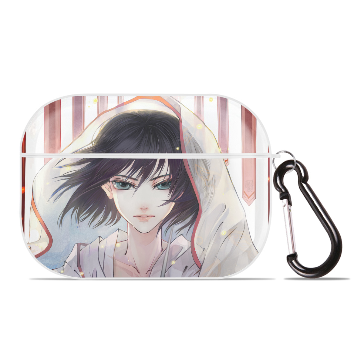 （画像用） 進撃の巨人 Attack on Titan 【AirPods Pro用】ハードシェル保護ケース 耐衝撃・防指紋・カラビナ付き商品仕様