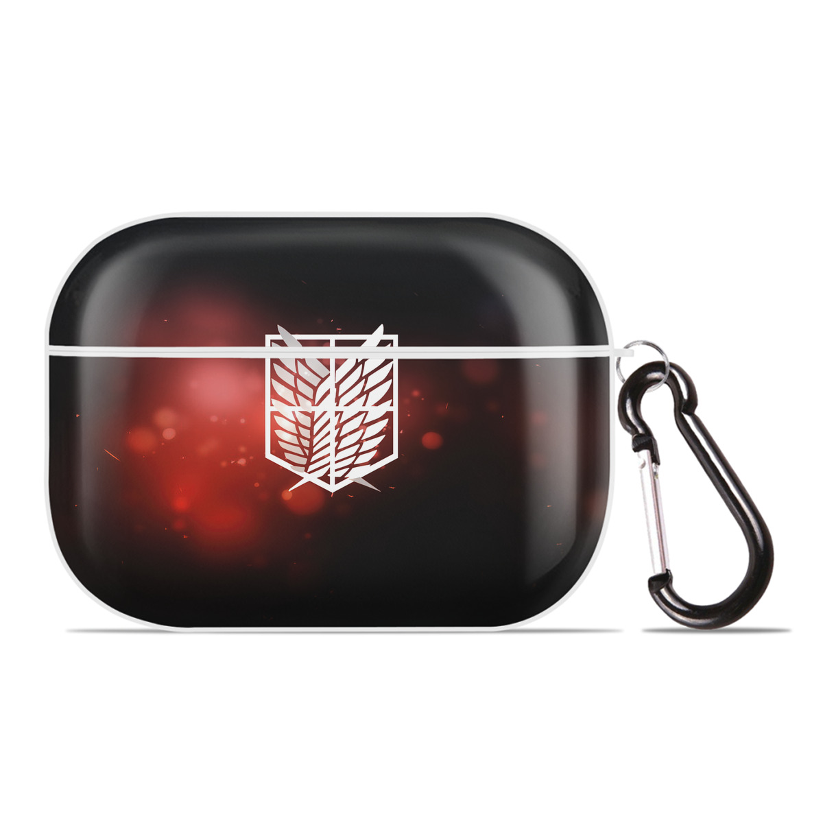 （画像用） 進撃の巨人 Attack on Titan 【AirPods Pro用】ハードシェル保護ケース 耐衝撃・防指紋・カラビナ付き商品仕様