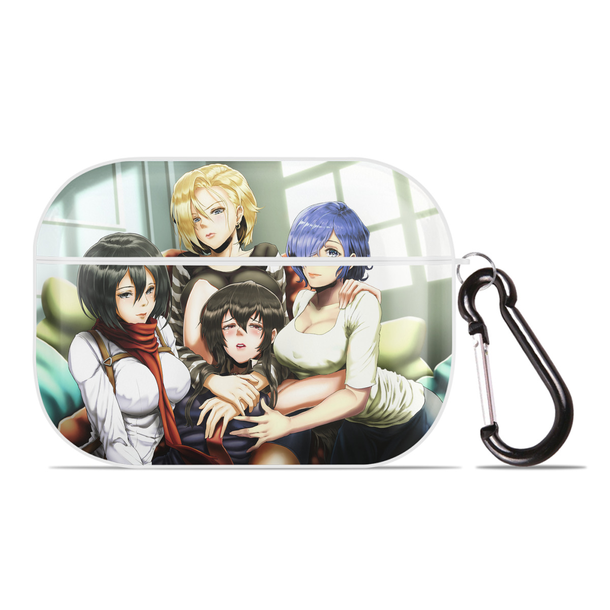 （画像用） 進撃の巨人 Attack on Titan 【AirPods Pro用】ハードシェル保護ケース 耐衝撃・防指紋・カラビナ付き商品仕様