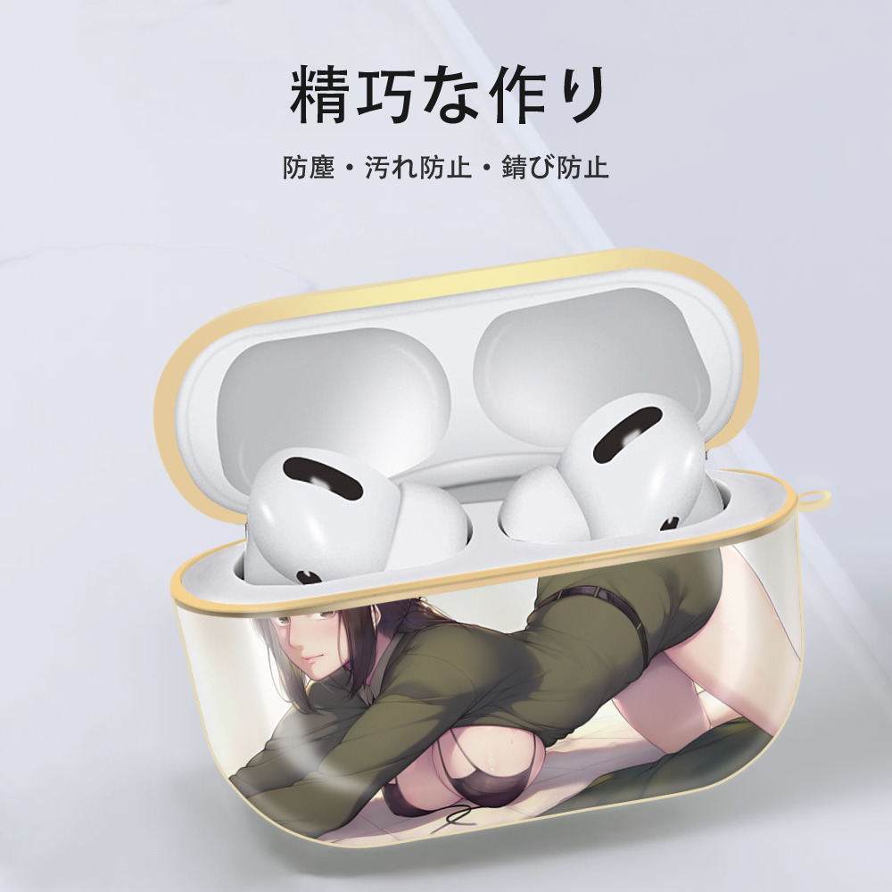 進撃の巨人 Attack on Titan 【AirPods Pro用】ハードシェル保護ケース｜耐衝撃・防指紋・カラビナ付き商品仕様