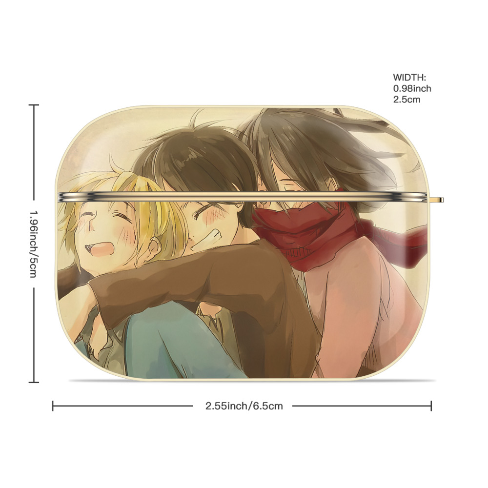 進撃の巨人 Attack on Titan 【AirPods Pro用】ハードシェル保護ケース｜耐衝撃・防指紋・カラビナ付き商品仕様