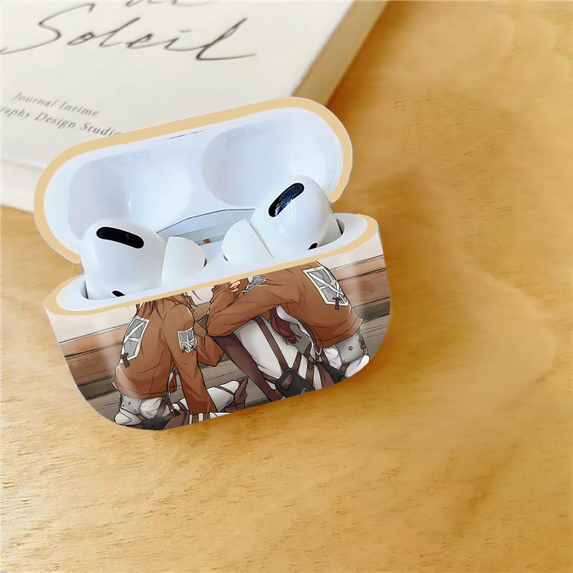 進撃の巨人 Attack on Titan 【AirPods Pro用】ハードシェル保護ケース｜耐衝撃・防指紋・カラビナ付き商品仕様