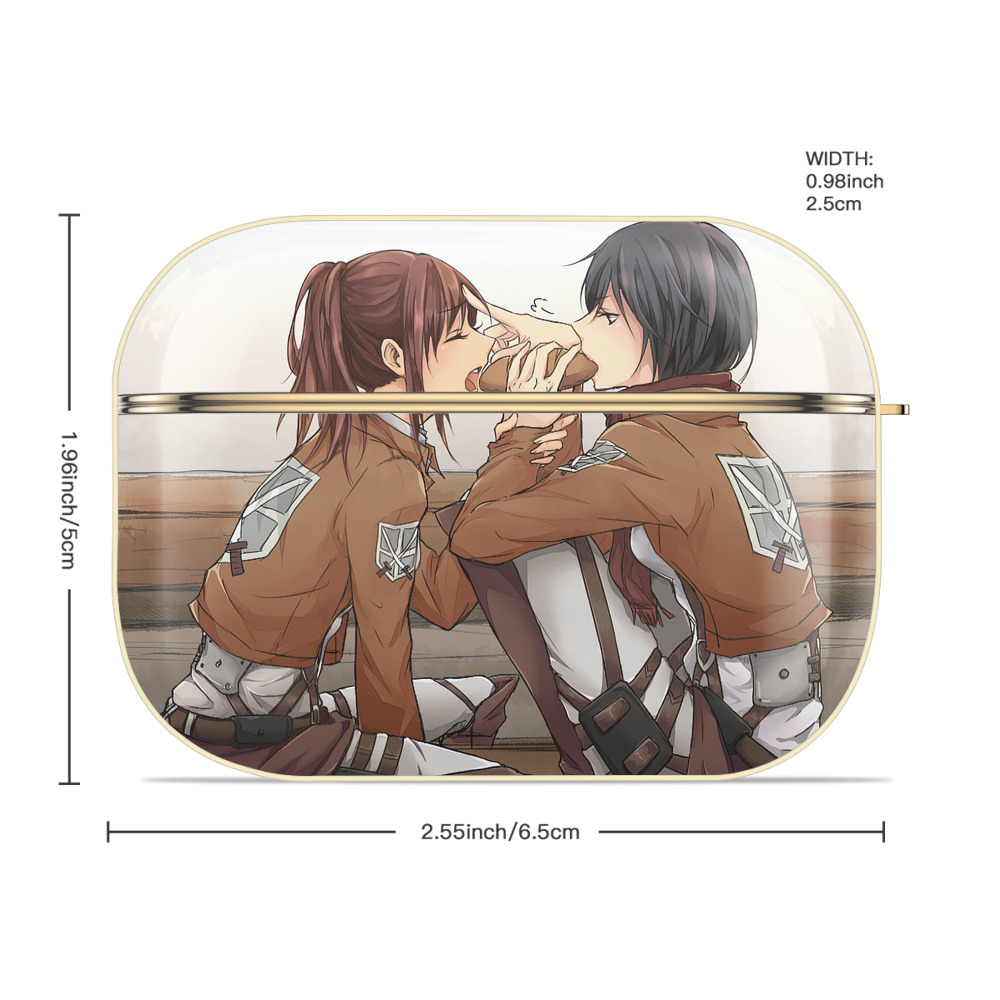 進撃の巨人 Attack on Titan 【AirPods Pro用】ハードシェル保護ケース｜耐衝撃・防指紋・カラビナ付き商品仕様
