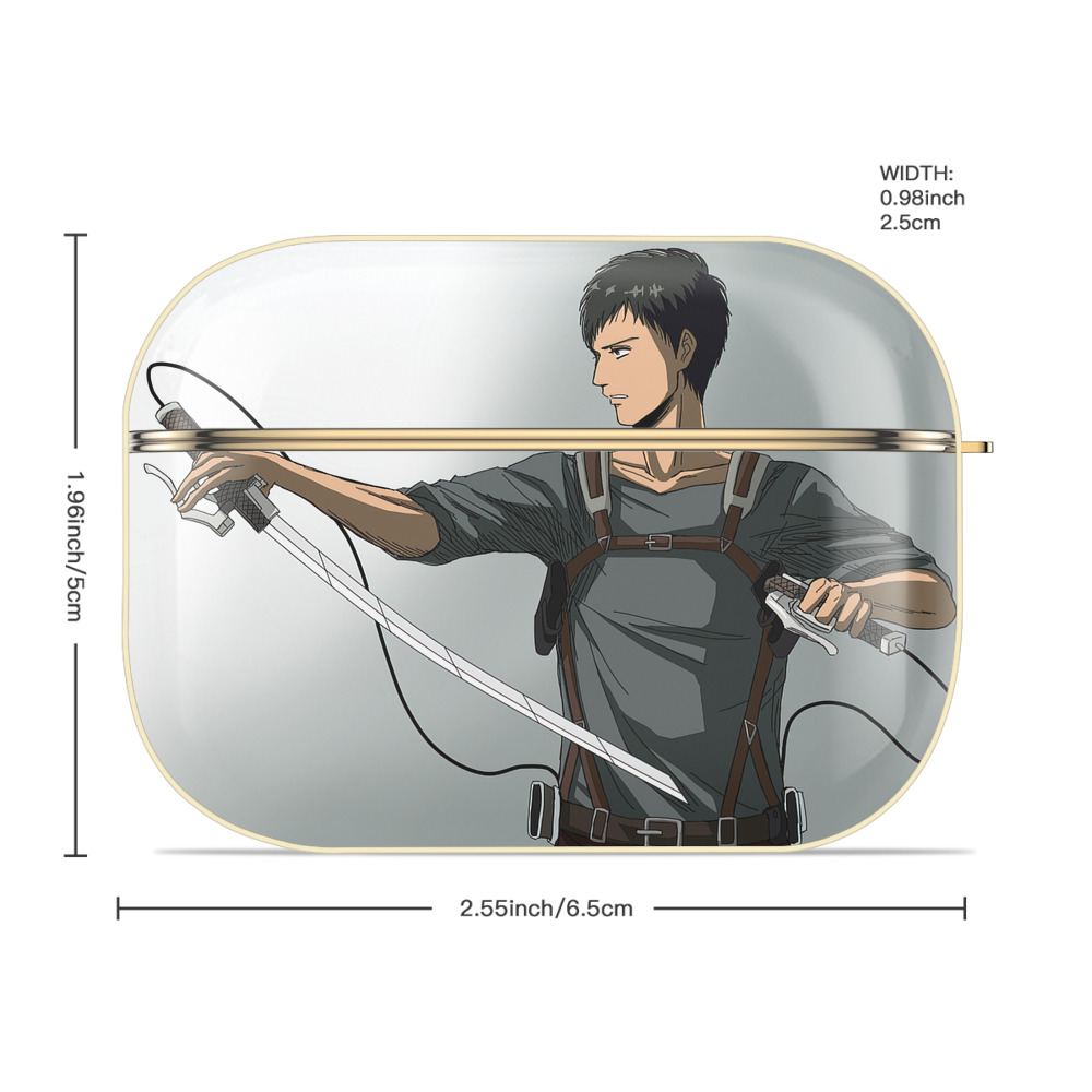 進撃の巨人 Attack on Titan 【AirPods Pro用】ハードシェル保護ケース｜耐衝撃・防指紋・カラビナ付き商品仕様