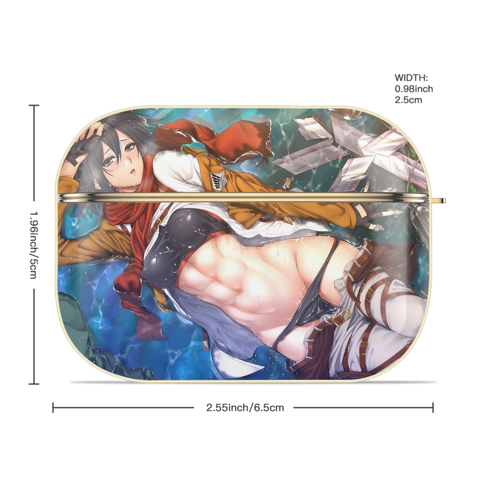 進撃の巨人 Attack on Titan 【AirPods Pro用】ハードシェル保護ケース｜耐衝撃・防指紋・カラビナ付き商品仕様