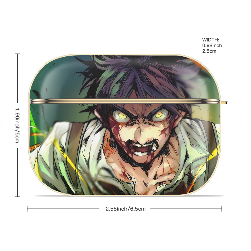 進撃の巨人 Attack on Titan 【AirPods Pro用】ハードシェル保護ケース｜耐衝撃・防指紋・カラビナ付き商品仕様