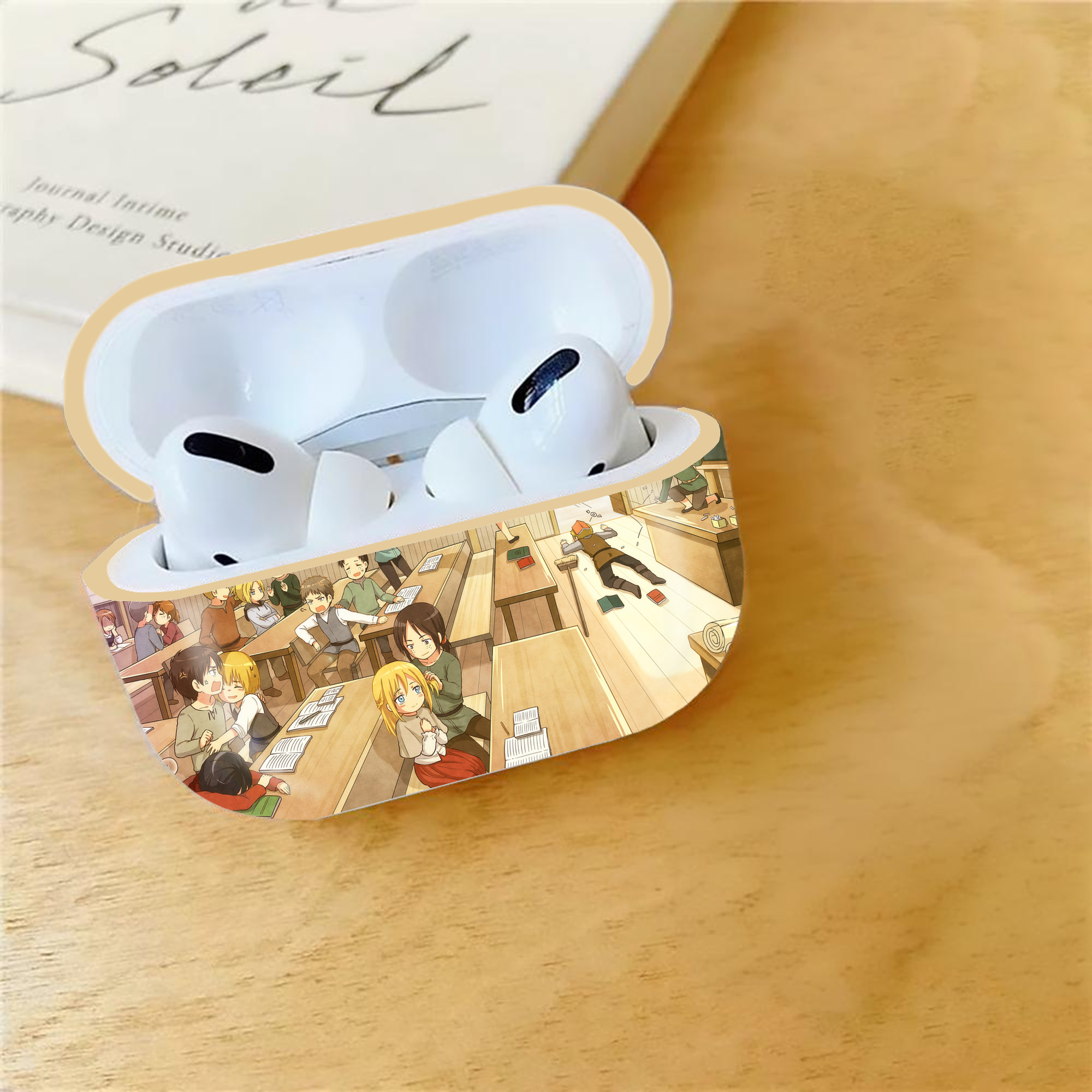 進撃の巨人 Attack on Titan 【AirPods Pro用】ハードシェル保護ケース｜耐衝撃・防指紋・カラビナ付き商品仕様