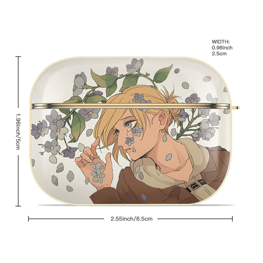 進撃の巨人 Attack on Titan 【AirPods Pro用】ハードシェル保護ケース｜耐衝撃・防指紋・カラビナ付き商品仕様