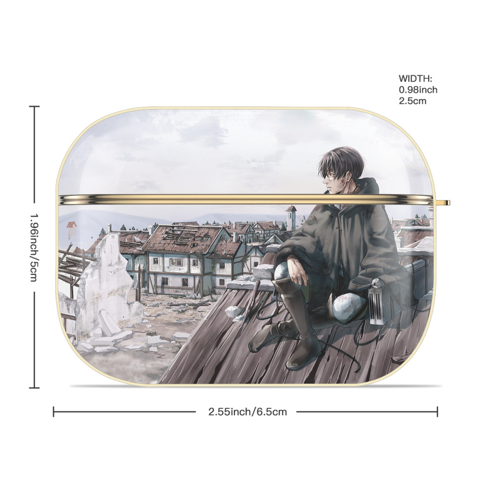 進撃の巨人 Attack on Titan 【AirPods Pro用】ハードシェル保護ケース｜耐衝撃・防指紋・カラビナ付き商品仕様
