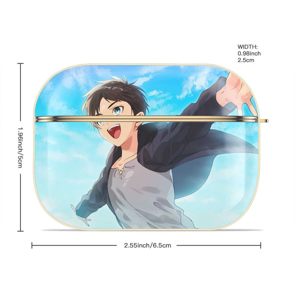 進撃の巨人 Attack on Titan 【AirPods Pro用】ハードシェル保護ケース｜耐衝撃・防指紋・カラビナ付き商品仕様