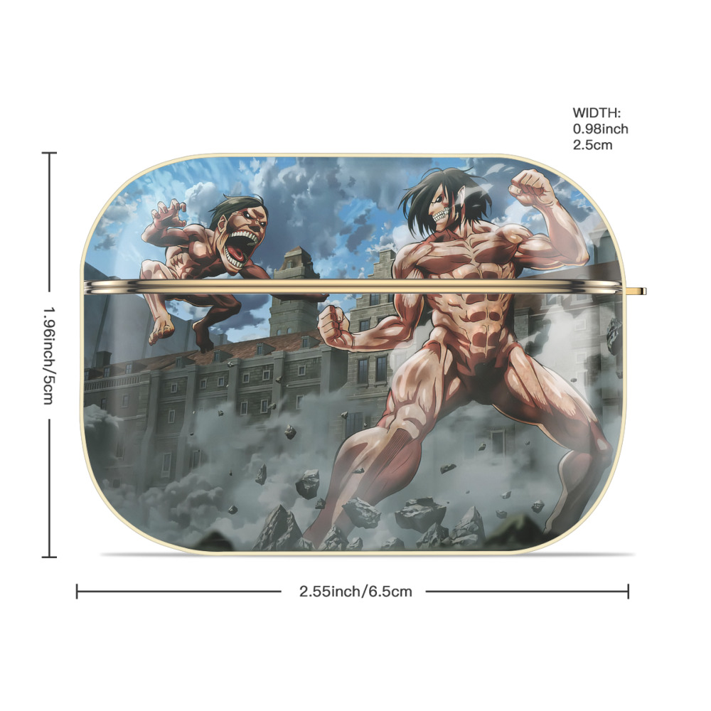 進撃の巨人 Attack on Titan 【AirPods Pro用】ハードシェル保護ケース｜耐衝撃・防指紋・カラビナ付き商品仕様
