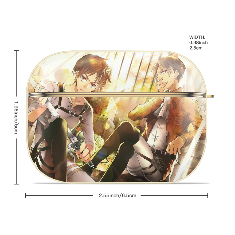 進撃の巨人 Attack on Titan 【AirPods Pro用】ハードシェル保護ケース｜耐衝撃・防指紋・カラビナ付き商品仕様