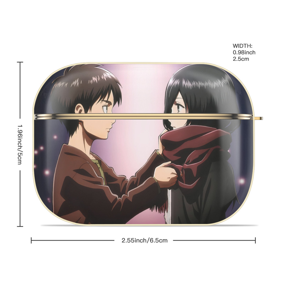 進撃の巨人 Attack on Titan 【AirPods Pro用】ハードシェル保護ケース｜耐衝撃・防指紋・カラビナ付き商品仕様
