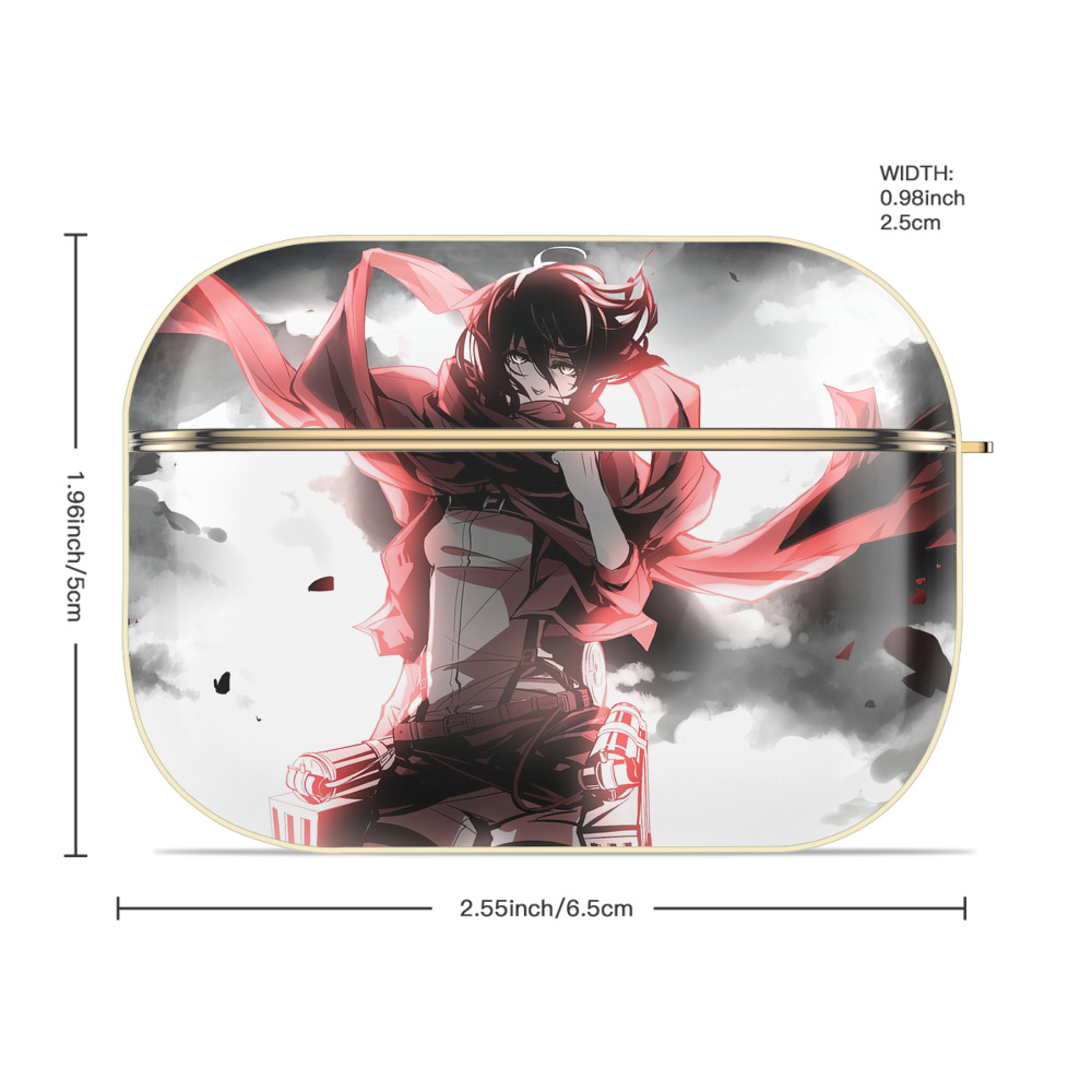 進撃の巨人 Attack on Titan 【AirPods Pro用】ハードシェル保護ケース｜耐衝撃・防指紋・カラビナ付き商品仕様