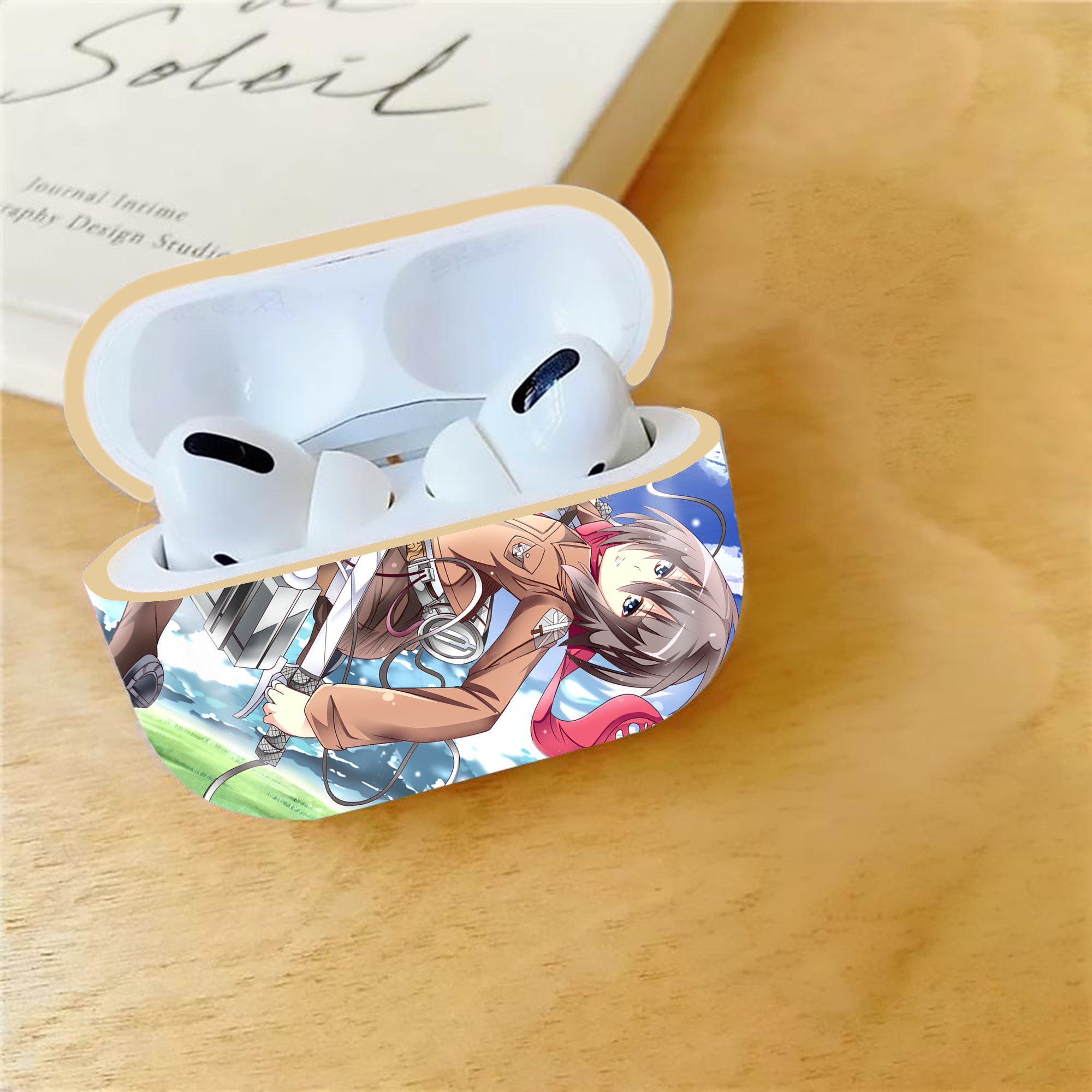 進撃の巨人 Attack on Titan 【AirPods Pro用】ハードシェル保護ケース｜耐衝撃・防指紋・カラビナ付き商品仕様