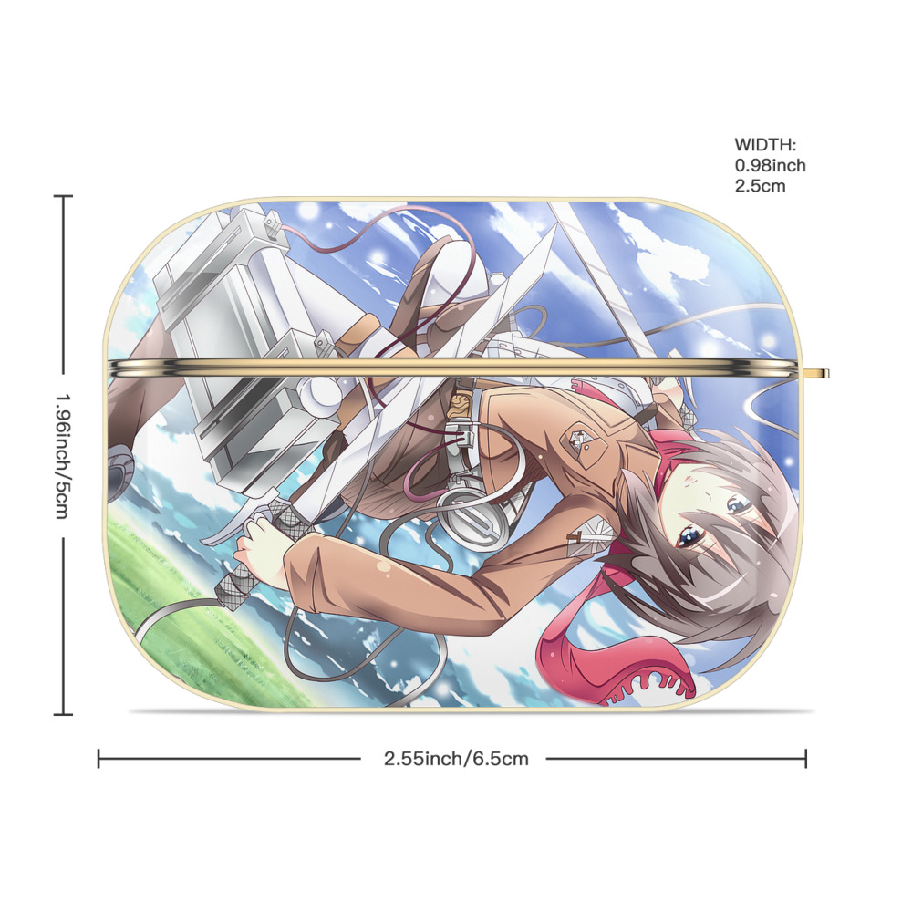 進撃の巨人 Attack on Titan 【AirPods Pro用】ハードシェル保護ケース｜耐衝撃・防指紋・カラビナ付き商品仕様