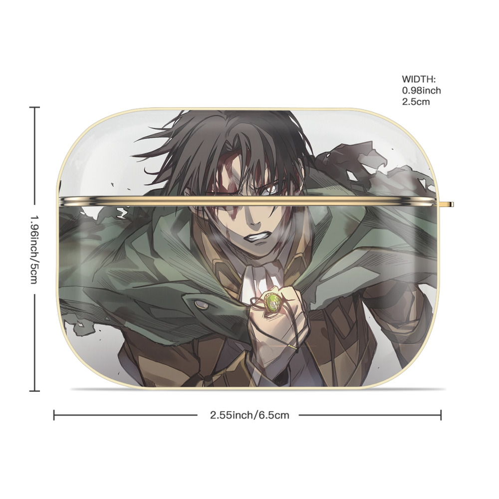 進撃の巨人 Attack on Titan 【AirPods Pro用】ハードシェル保護ケース｜耐衝撃・防指紋・カラビナ付き商品仕様