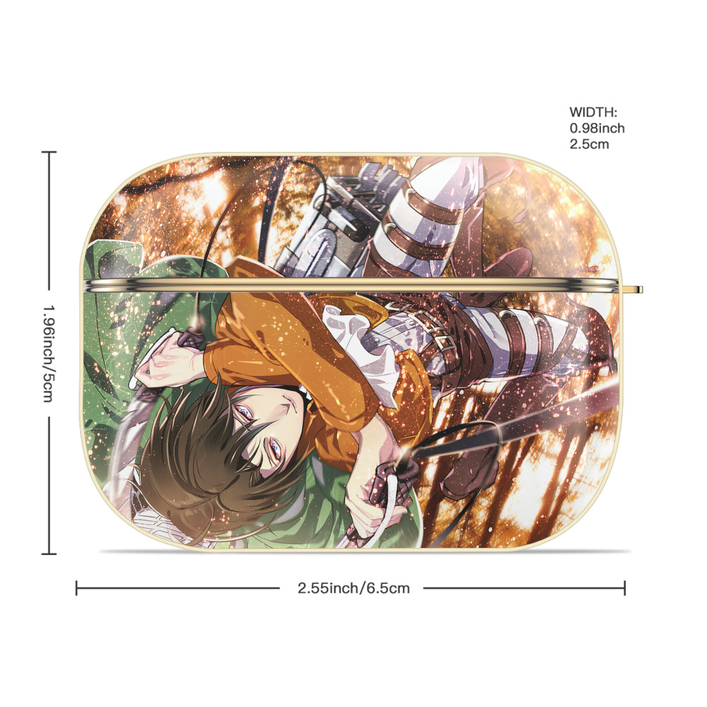 進撃の巨人 Attack on Titan 【AirPods Pro用】ハードシェル保護ケース｜耐衝撃・防指紋・カラビナ付き商品仕様