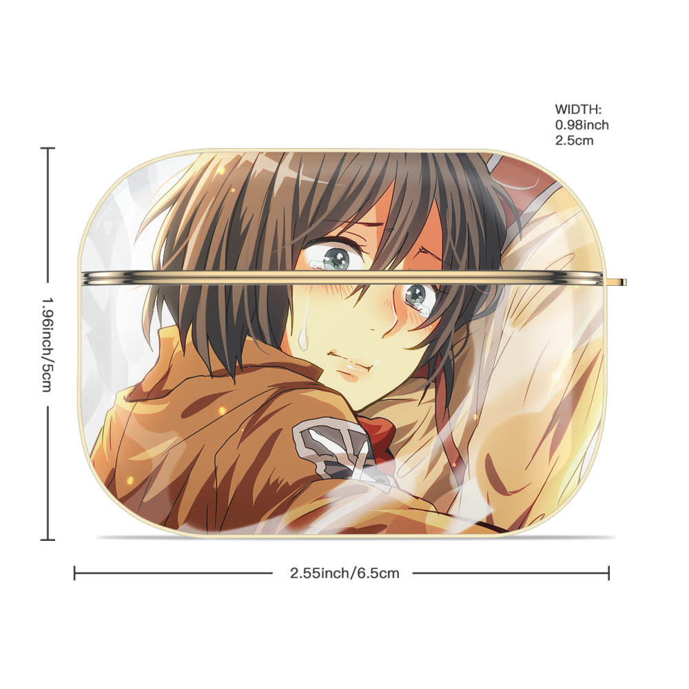 進撃の巨人 Attack on Titan 【AirPods Pro用】ハードシェル保護ケース｜耐衝撃・防指紋・カラビナ付き商品仕様