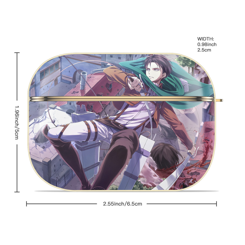 進撃の巨人 Attack on Titan 【AirPods Pro用】ハードシェル保護ケース｜耐衝撃・防指紋・カラビナ付き商品仕様