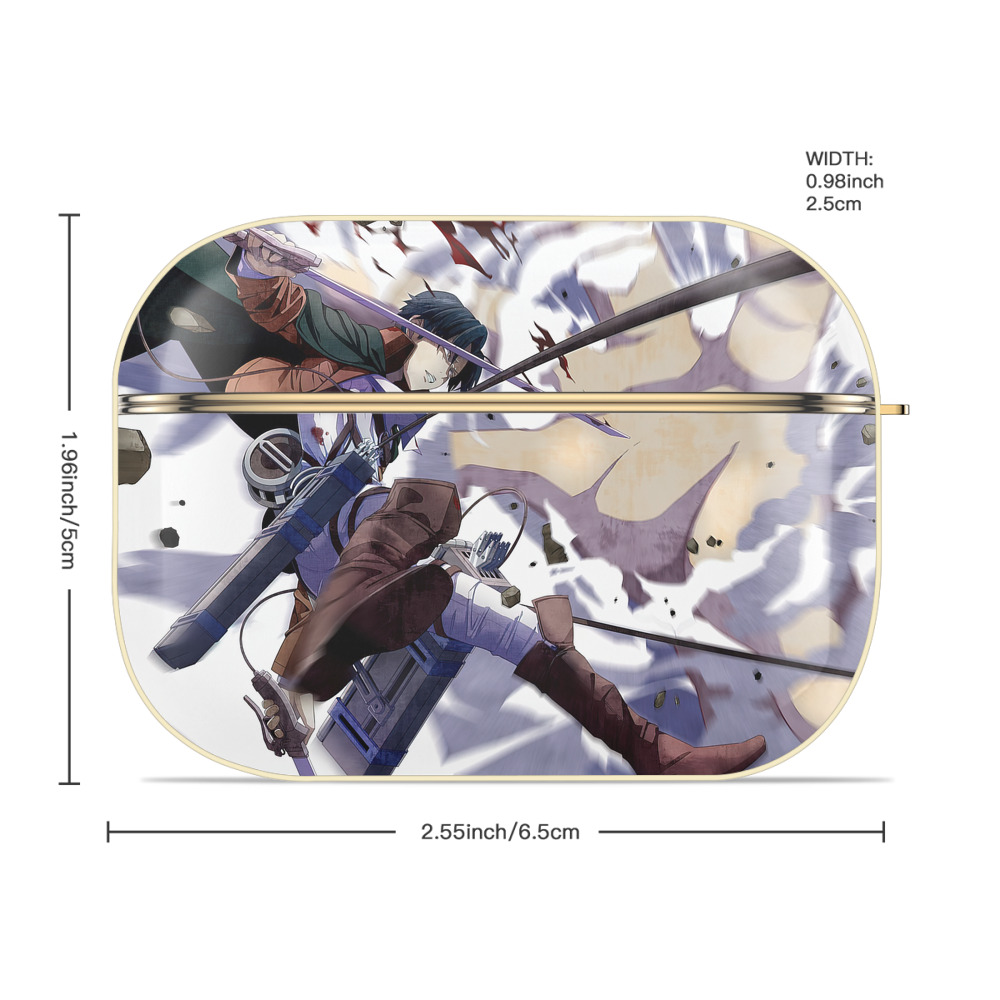 進撃の巨人 Attack on Titan 【AirPods Pro用】ハードシェル保護ケース｜耐衝撃・防指紋・カラビナ付き商品仕様