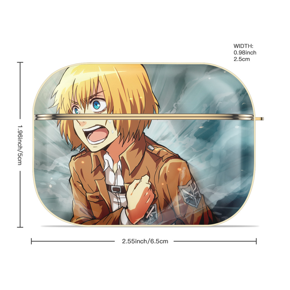 進撃の巨人 Attack on Titan 【AirPods Pro用】ハードシェル保護ケース｜耐衝撃・防指紋・カラビナ付き商品仕様