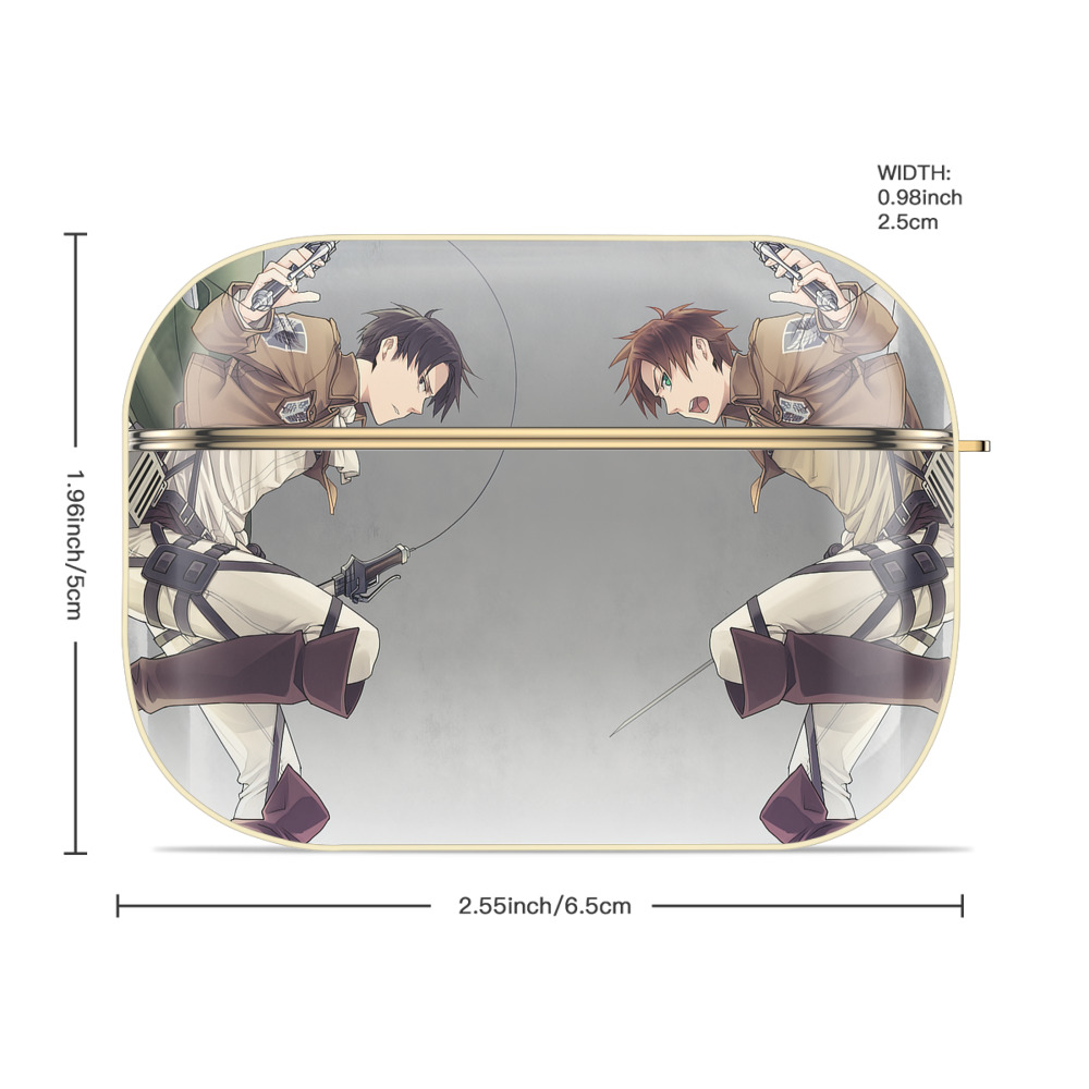 進撃の巨人 Attack on Titan 【AirPods Pro用】ハードシェル保護ケース｜耐衝撃・防指紋・カラビナ付き商品仕様