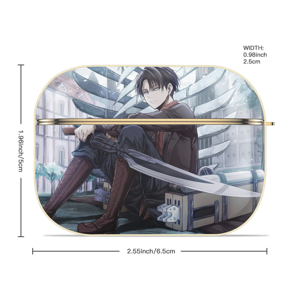 進撃の巨人 Attack on Titan 【AirPods Pro用】ハードシェル保護ケース｜耐衝撃・防指紋・カラビナ付き商品仕様