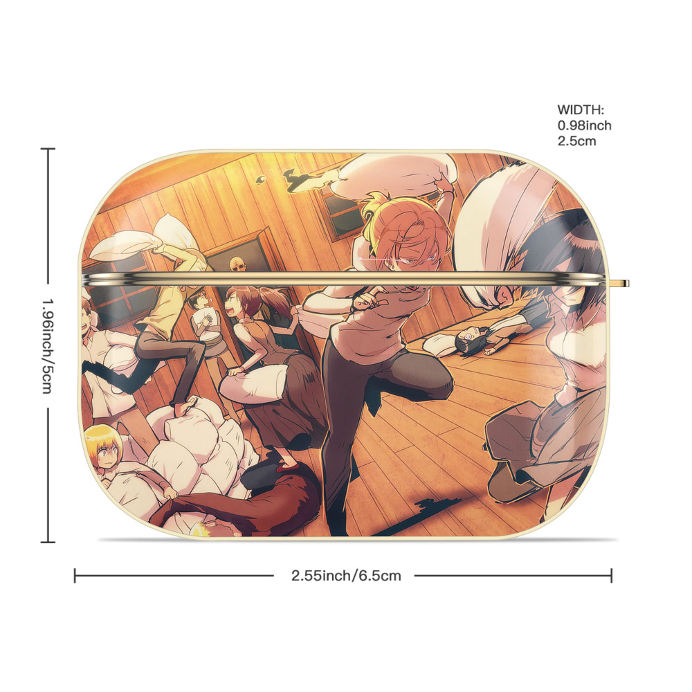 進撃の巨人 Attack on Titan 【AirPods Pro用】ハードシェル保護ケース｜耐衝撃・防指紋・カラビナ付き商品仕様