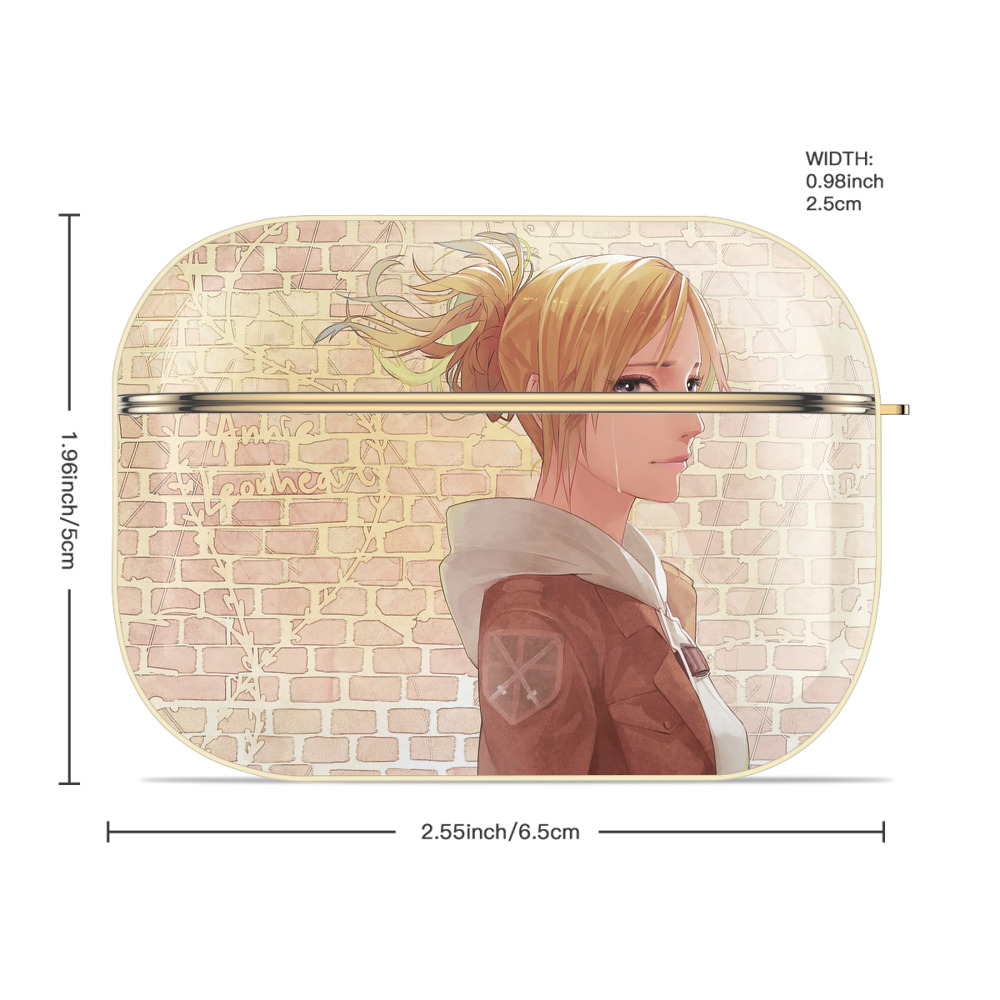 進撃の巨人 Attack on Titan 【AirPods Pro用】ハードシェル保護ケース｜耐衝撃・防指紋・カラビナ付き商品仕様