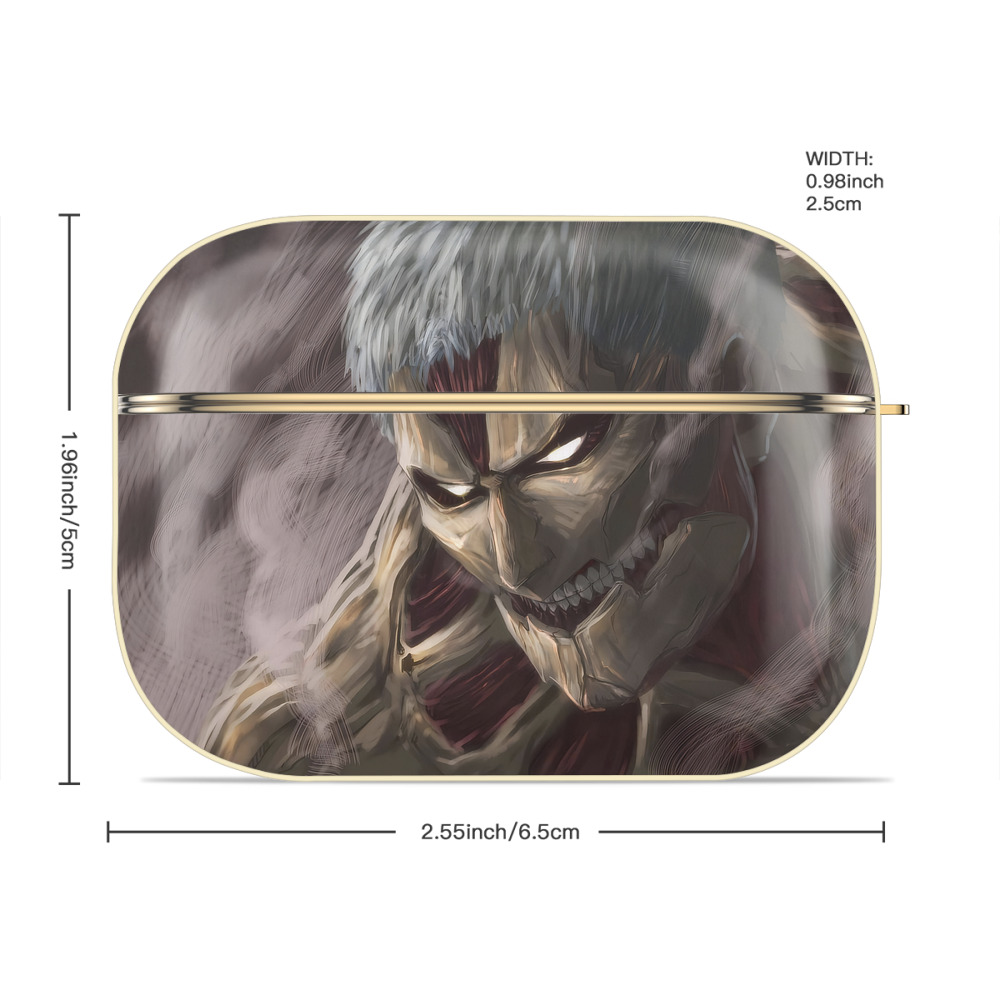 進撃の巨人 Attack on Titan 【AirPods Pro用】ハードシェル保護ケース｜耐衝撃・防指紋・カラビナ付き商品仕様