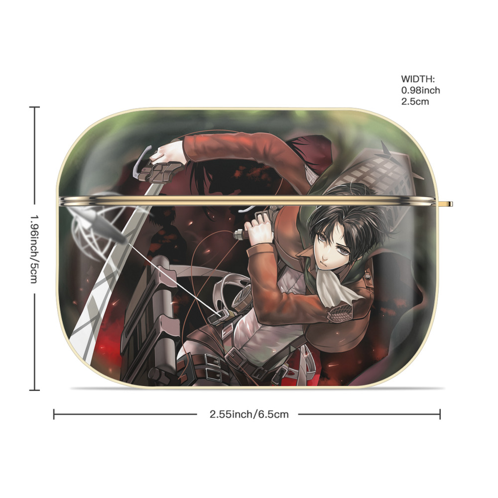 進撃の巨人 Attack on Titan 【AirPods Pro用】ハードシェル保護ケース｜耐衝撃・防指紋・カラビナ付き商品仕様