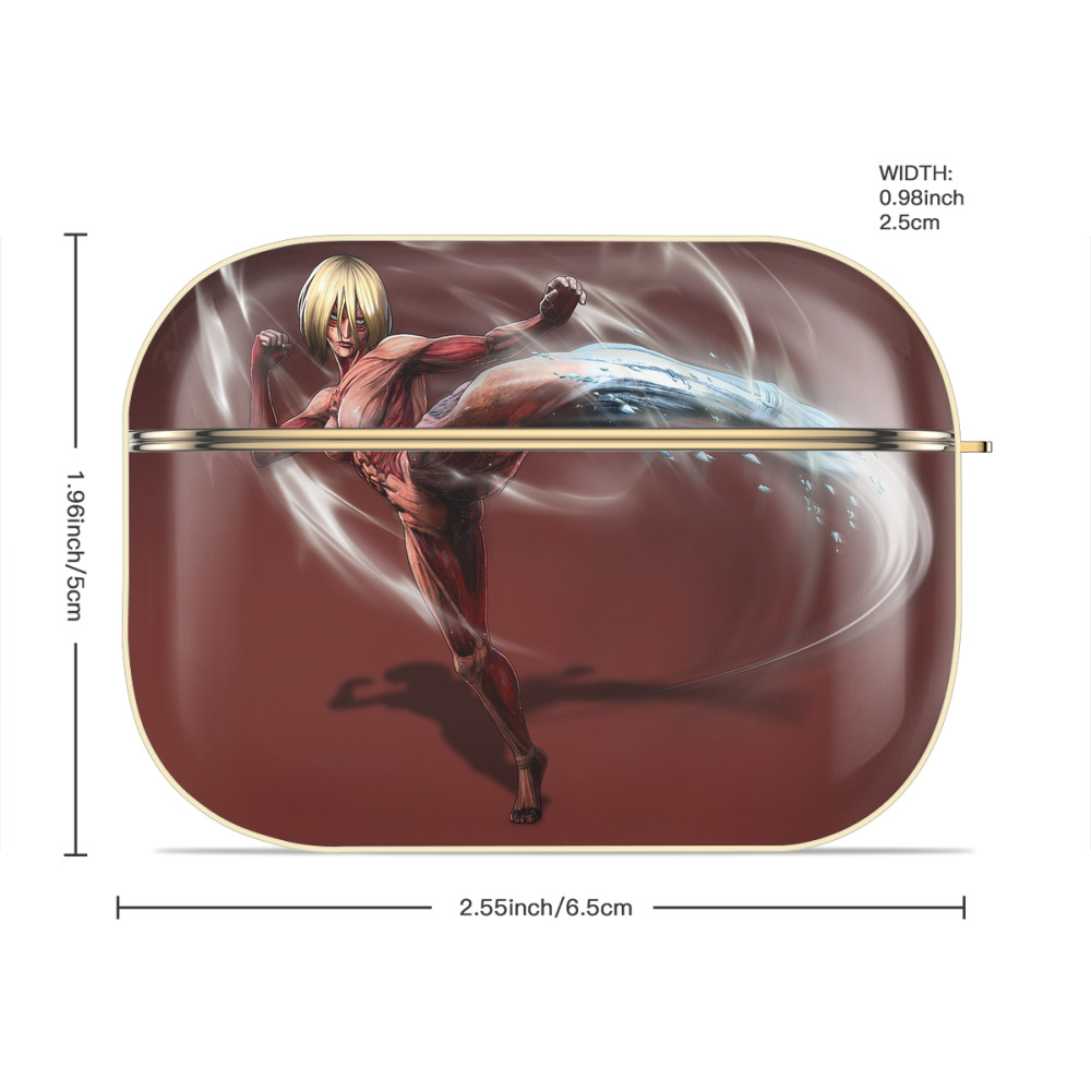進撃の巨人 Attack on Titan 【AirPods Pro用】ハードシェル保護ケース｜耐衝撃・防指紋・カラビナ付き商品仕様
