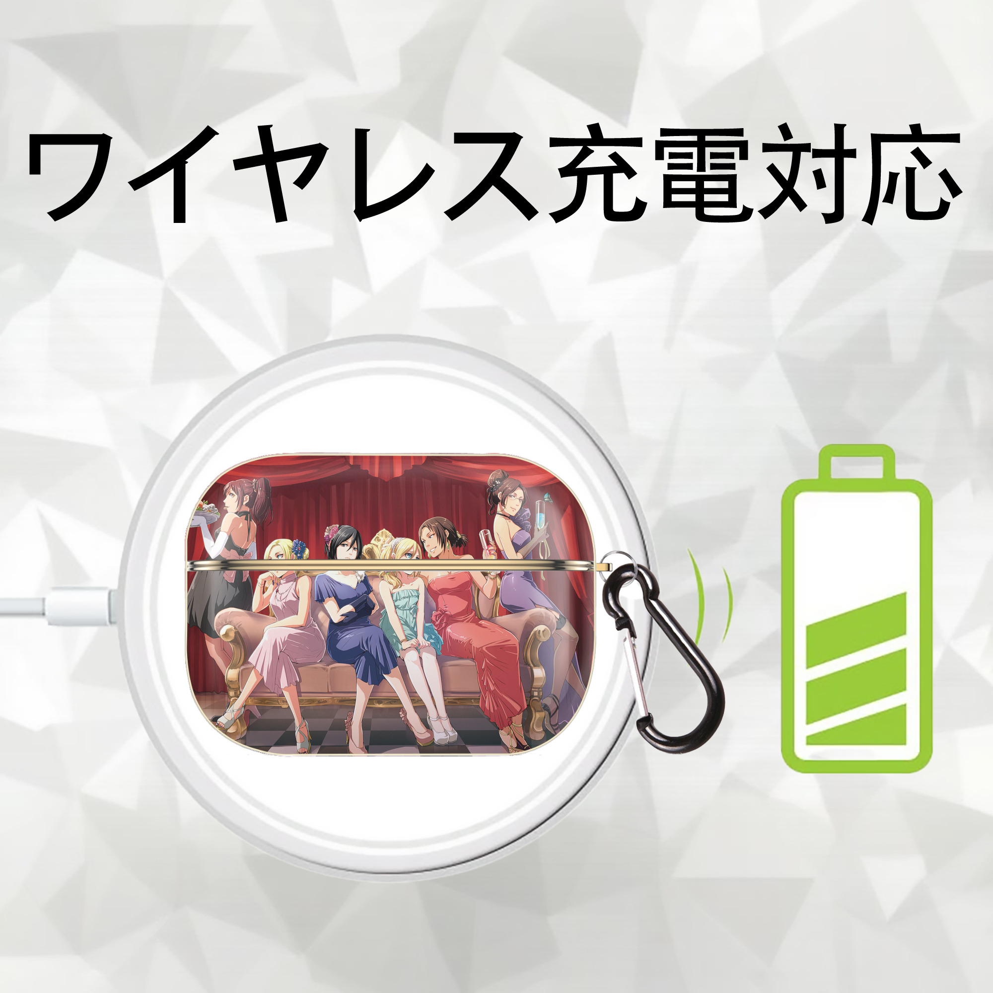 進撃の巨人 Attack on Titan 【AirPods Pro用】ハードシェル保護ケース｜耐衝撃・防指紋・カラビナ付き商品仕様