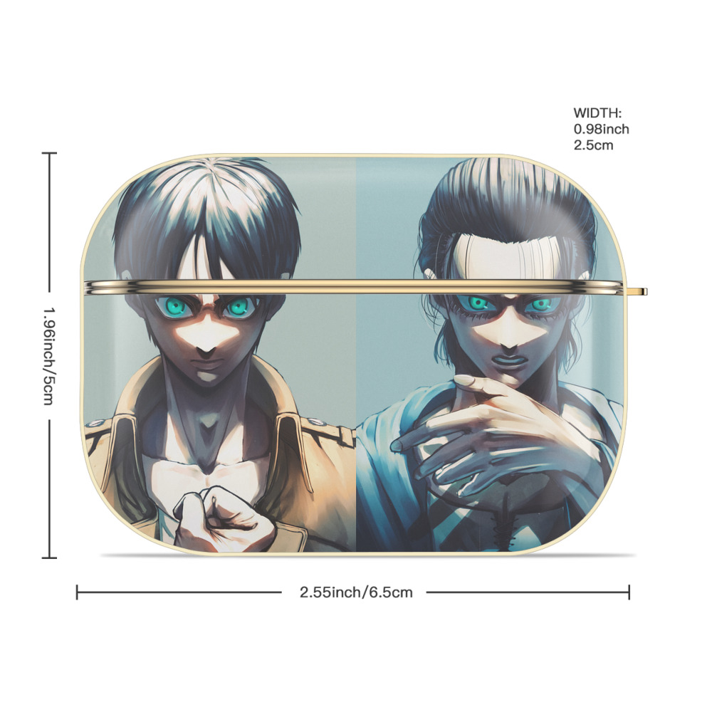 進撃の巨人 Attack on Titan 【AirPods Pro用】ハードシェル保護ケース｜耐衝撃・防指紋・カラビナ付き商品仕様