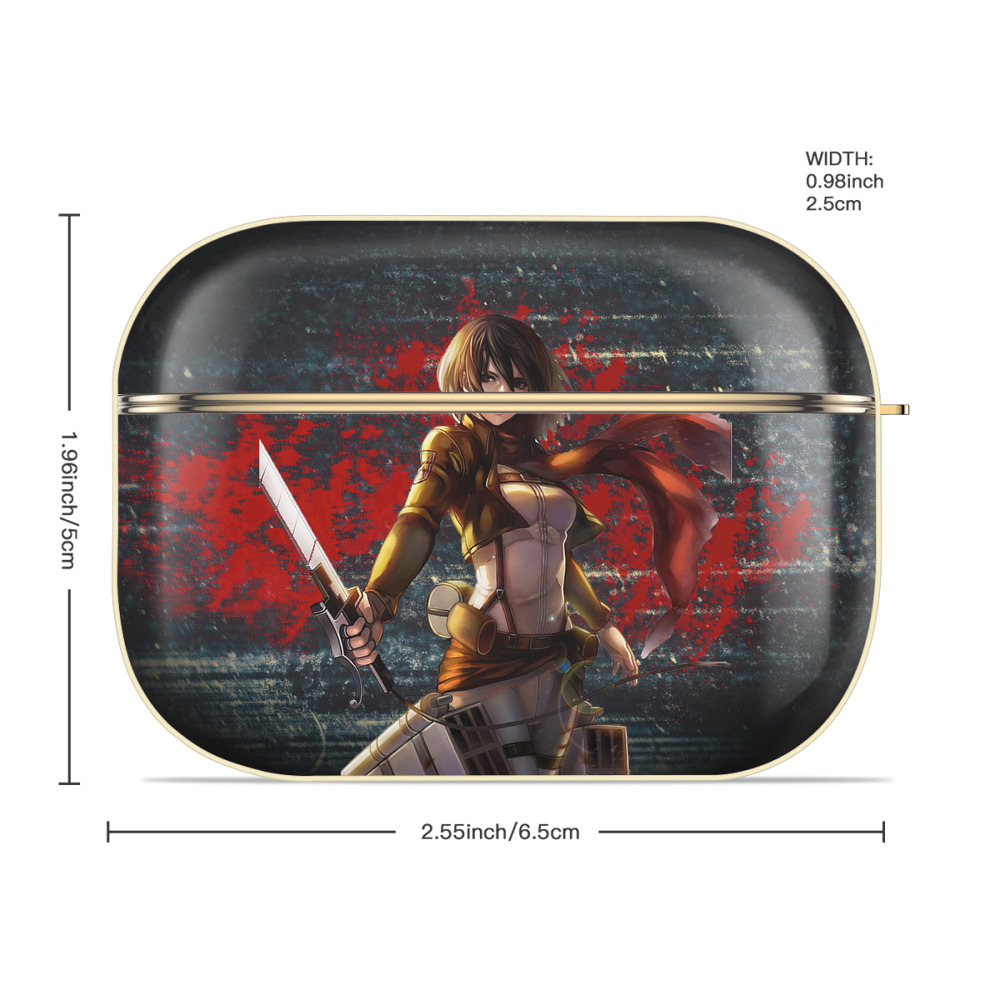 進撃の巨人 Attack on Titan 【AirPods Pro用】ハードシェル保護ケース｜耐衝撃・防指紋・カラビナ付き商品仕様