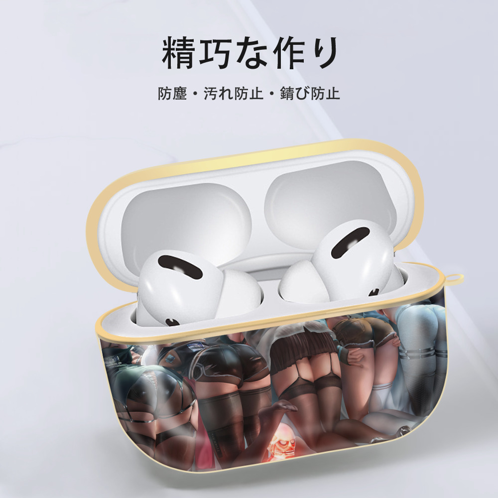 進撃の巨人 Attack on Titan 【AirPods Pro用】ハードシェル保護ケース｜耐衝撃・防指紋・カラビナ付き商品仕様