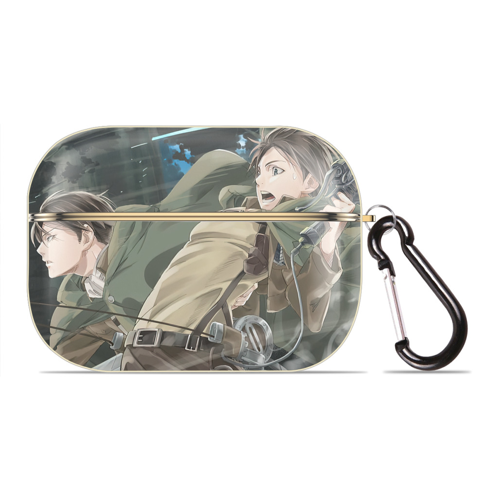 （画像用） 進撃の巨人 Attack on Titan 【AirPods Pro用】ハードシェル保護ケース｜耐衝撃・防指紋・カラビナ付き商品仕様