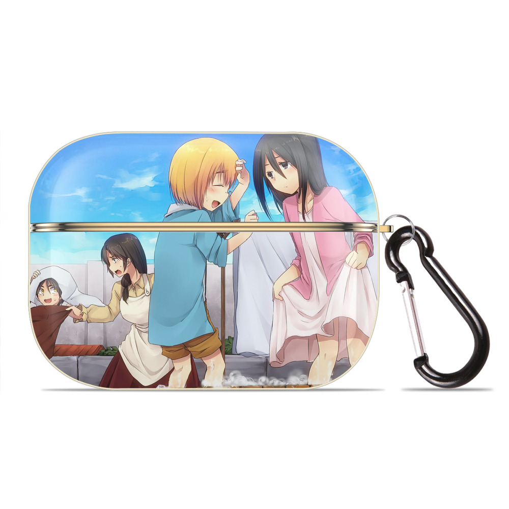 （画像用） 進撃の巨人 Attack on Titan 【AirPods Pro用】ハードシェル保護ケース｜耐衝撃・防指紋・カラビナ付き商品仕様