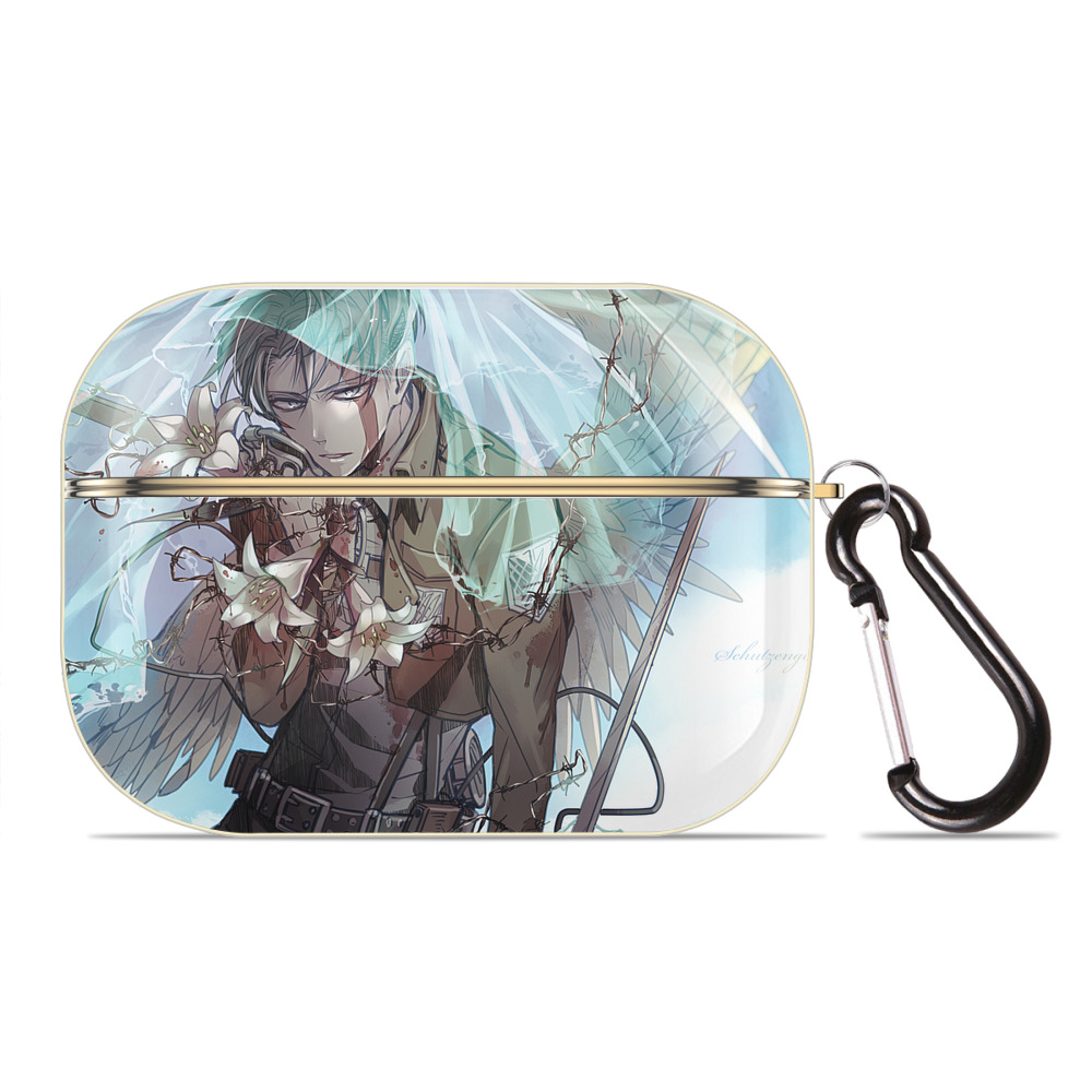 （画像用） 進撃の巨人 Attack on Titan 【AirPods Pro用】ハードシェル保護ケース｜耐衝撃・防指紋・カラビナ付き商品仕様